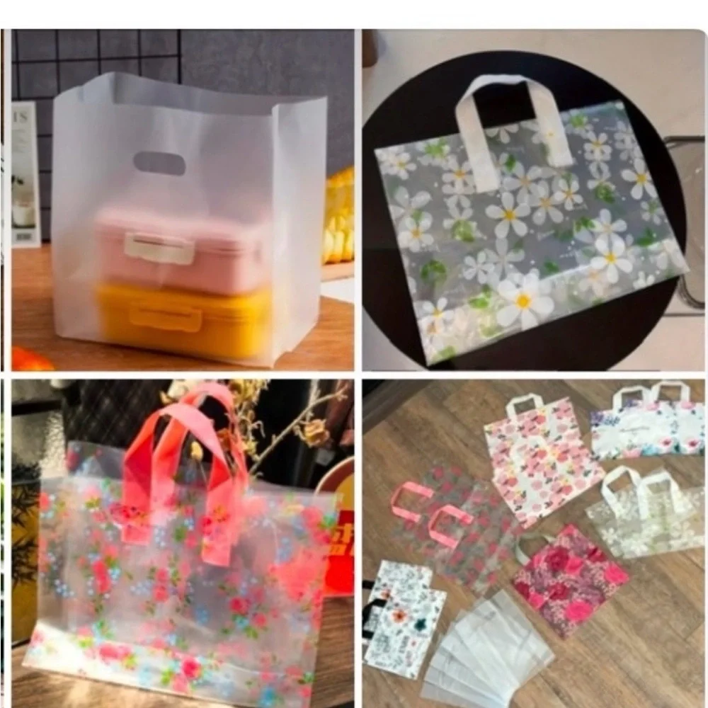 Gift Bag Set 16pcs Elegant Floral with Tissue Paper ~New~